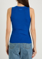 Chloe Ribbed Wool Tank top Blue