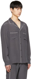 Valentino Gray Ministud Printed Pyjama Shirt