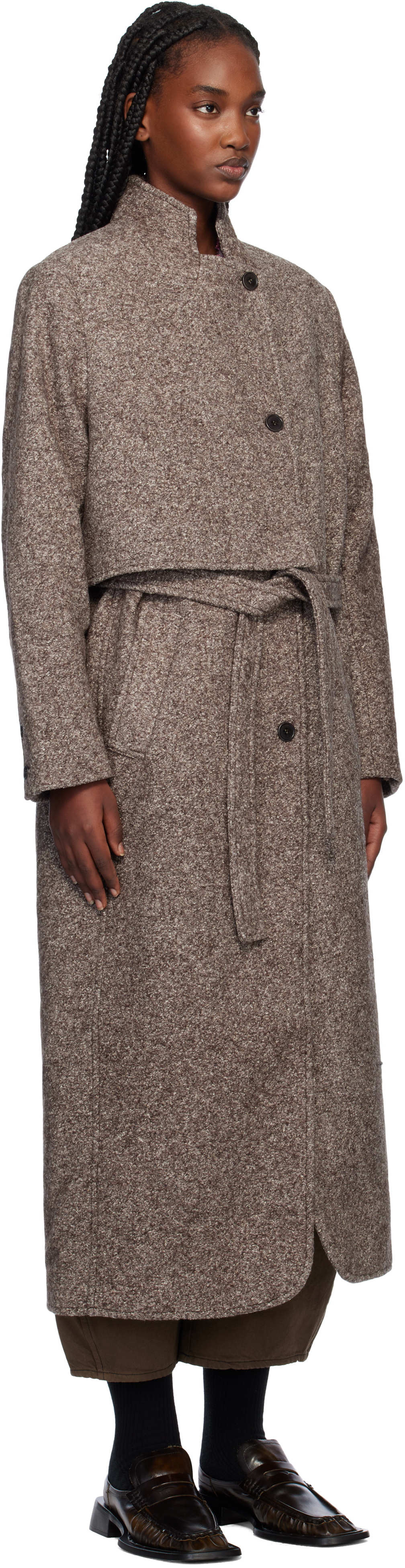 Henrik Vibskov Taupe Evening Coat Henrik Vibskov