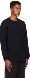 SKIMS Black Heavyweight Cotton Relaxed Long Sleeve T-shirt