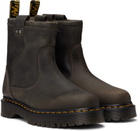 Dr. Martens Gray Anistone Lo Leather Chelsea Boots