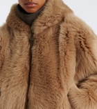 Brunello Cucinelli Monili shearling hooded shearling jacket