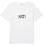 Saint Laurent - Printed Cotton-Jersey T-Shirt - Men - White