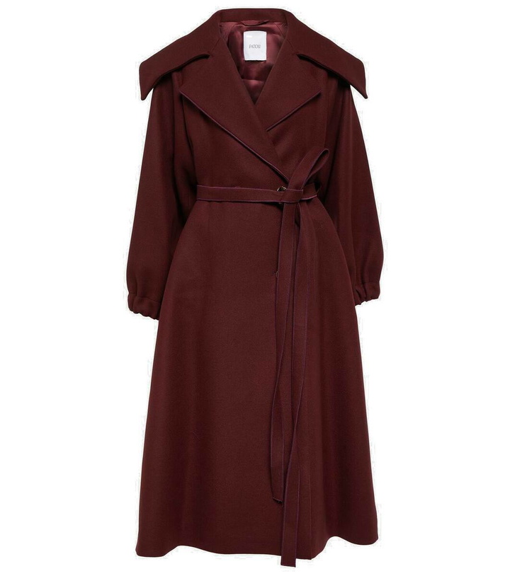 Photo: Patou Belted double-breasted wool-blend coat