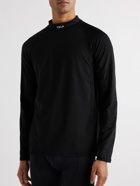 CDLP - Mobilité Logo-Print Recycled Stretch-Jersey and Mesh T-Shirt - Black