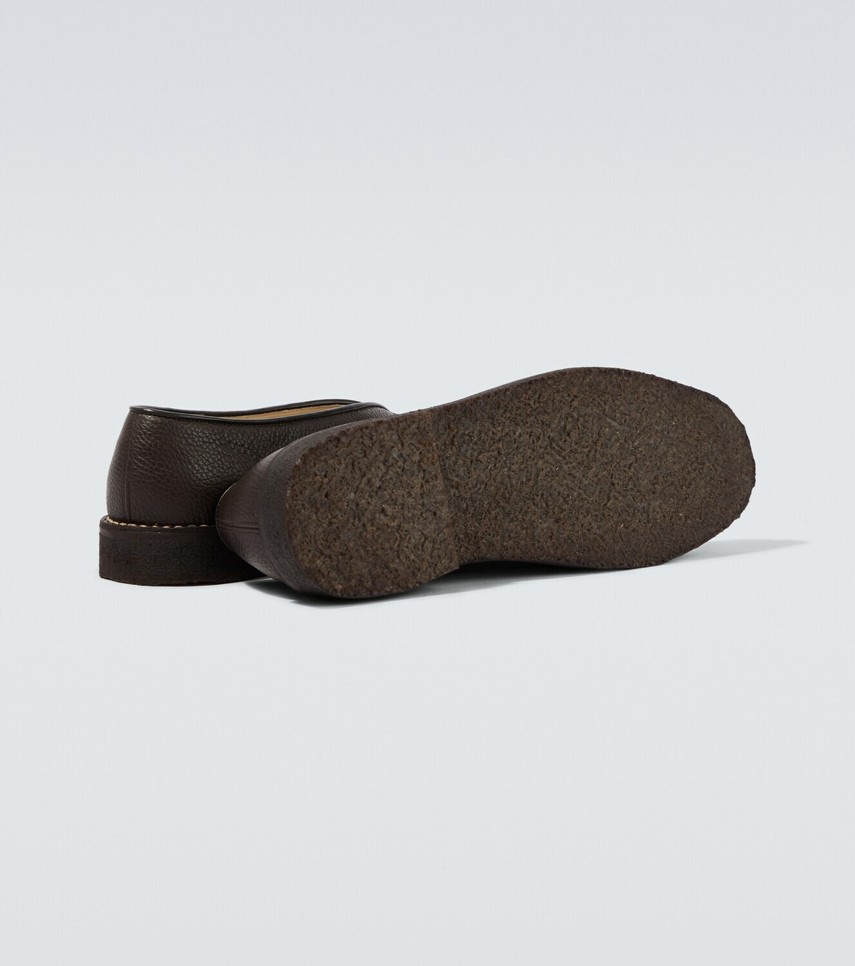 Lemaire Piped leather slip-on shoes