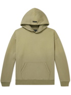 Fear of God - Logo-Flocked Cotton-Jersey Hoodie - Green