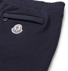 Moncler - Tapered Loopback Cotton-Jersey Sweatpants - Navy