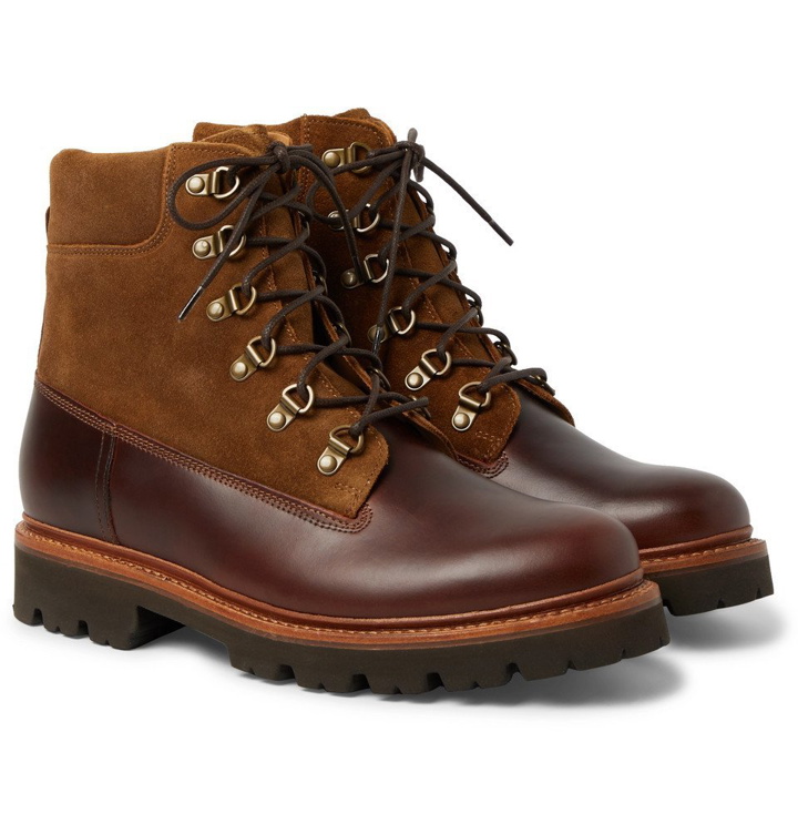 Photo: Grenson - Rutherford Leather and Suede Boots - Brown