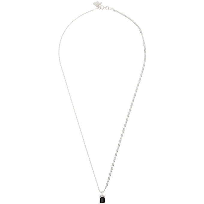 Photo: WWW.WILLSHOTT Silver and Onyx Pendant Necklace