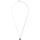 WWW.WILLSHOTT Silver and Onyx Pendant Necklace