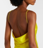 Stella McCartney Draped satin slip dress