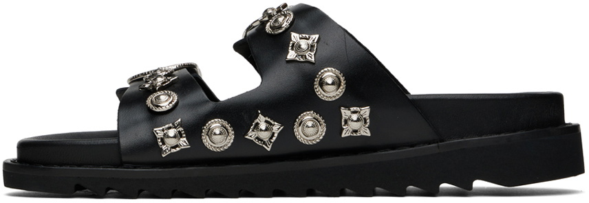 Toga Pulla SSENSE Exclusive Black Buckle Sandals Toga Pulla