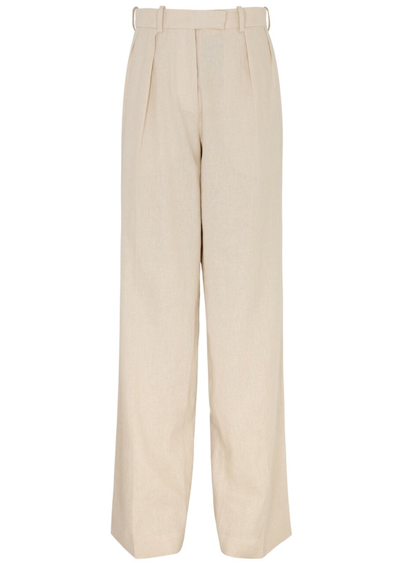 Photo: 16 Arlington Alix Straight-leg Woven Trousers Cream