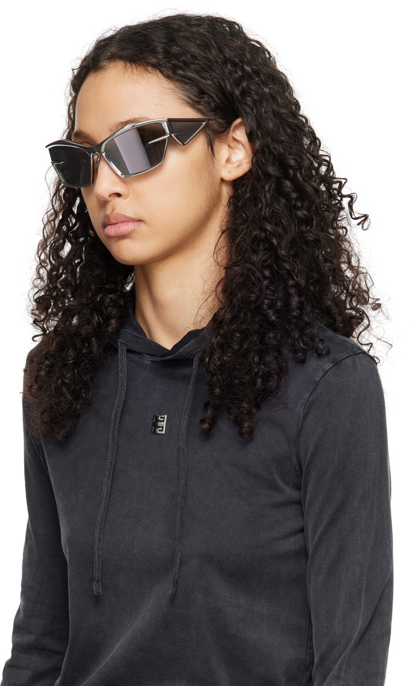 Givenchy Silver Giv Cut Sunglasses Givenchy