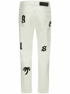 PALM ANGELS - Bull Logo Patch Jeans