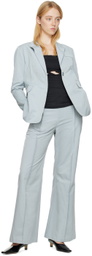 THIRD FORM Blue Line Through Blazer