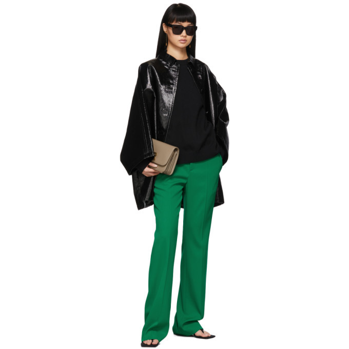 Balenciaga Black Wool Pinched Shoulder Sweater Balenciaga