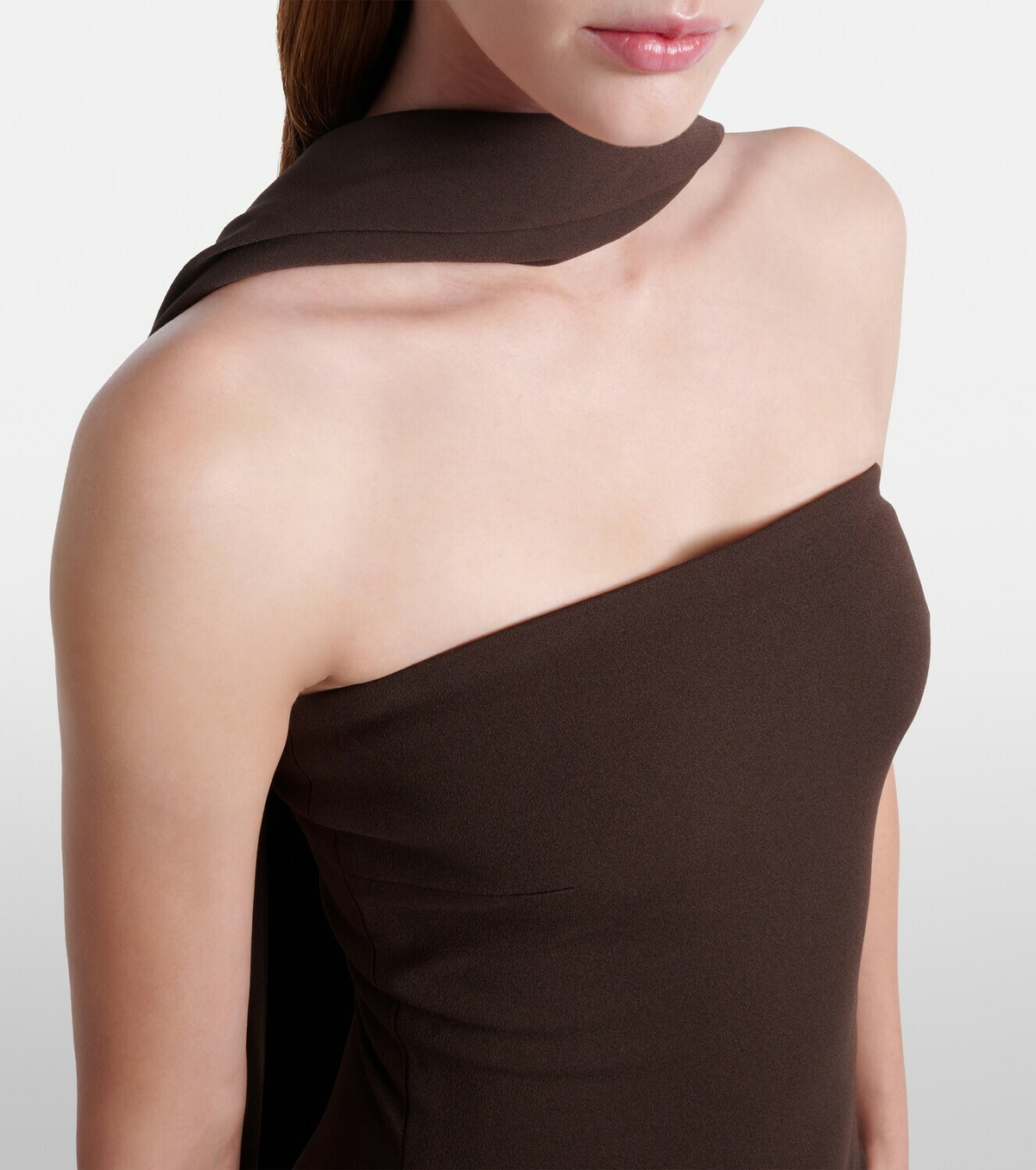 Solace London Martine scarf-detail cocktail dress