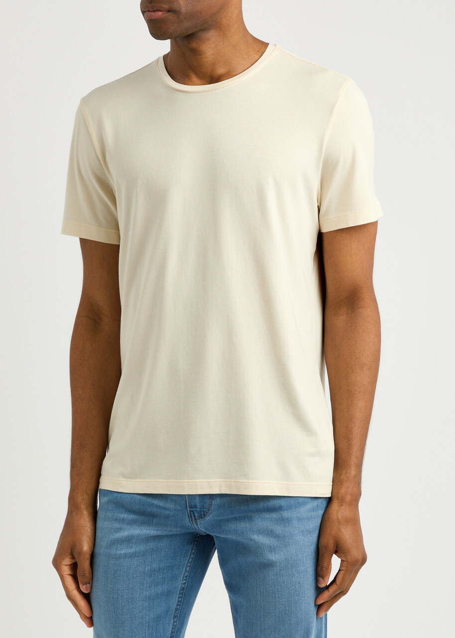 Paige Cash Stretch-jersey T-shirt Off White