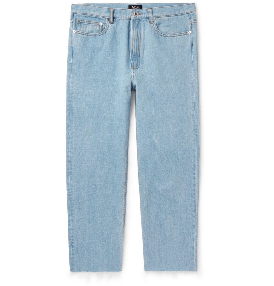 デニム・ジーパン A.P.C. BLUE LE JEAN CROPPED JEANS A.P.C. (アーペーセー) JEAN SAILOR DELAVE / ジーンセイラー
