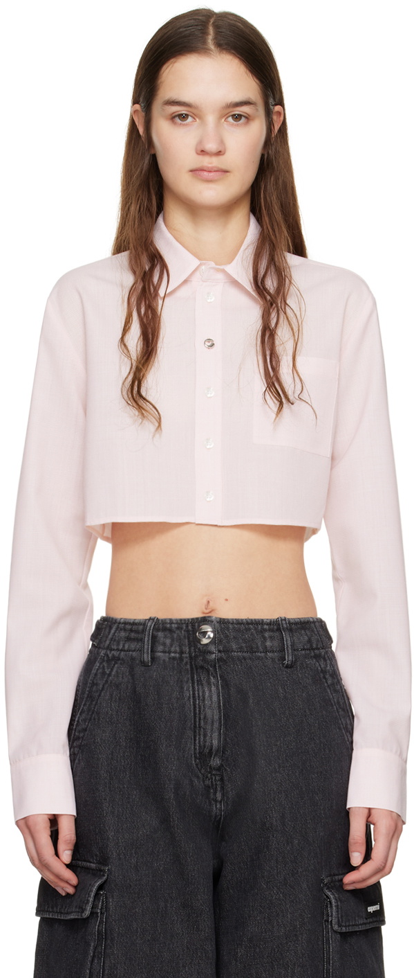 Coperni Pink Cropped Shirt Coperni