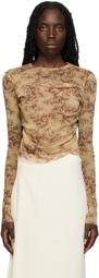 Commission Beige Lindsey Long Sleeve T-Shirt