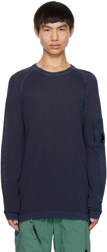 Photo: C.P. Company Navy Crewneck Sweater