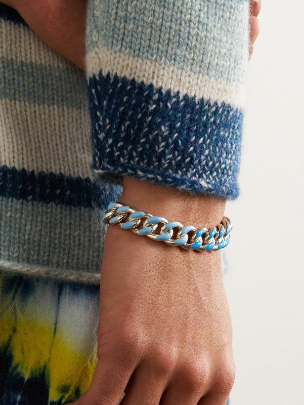 Photo: Fry Powers - Ocean Silver and Enamel Bracelet