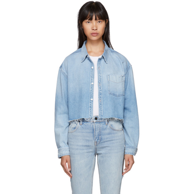 Grlfrnd Blue Denim Christy Shirt Grlfrnd