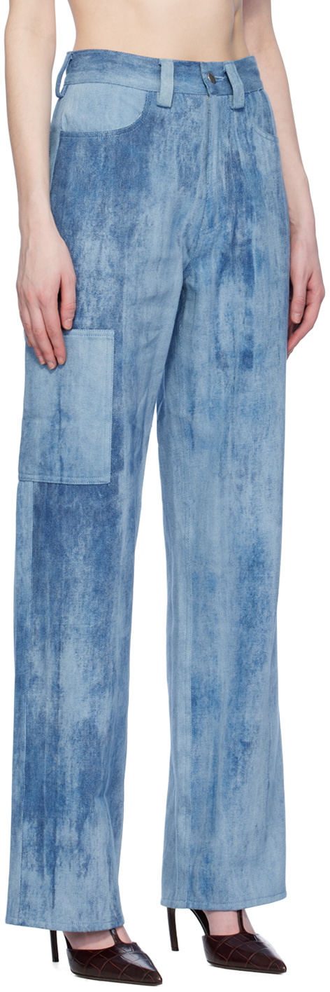 Elleme Blue Cargo Jeans