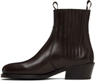 LEMAIRE Brown Vegetable-Tanned Chelsea Boots