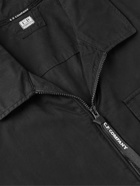 C.P. Company - Logo-Appliquéd Cotton-Gabardine Jacket - Black