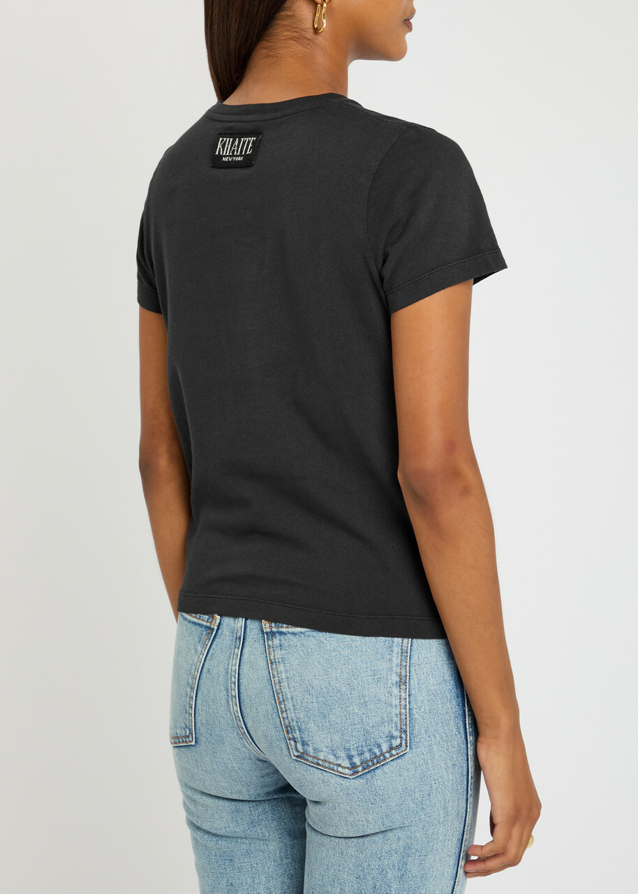 Khaite Samson Cotton T-shirt Black