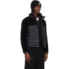 Moncler Black Mistral Teddy Short Down Jacket