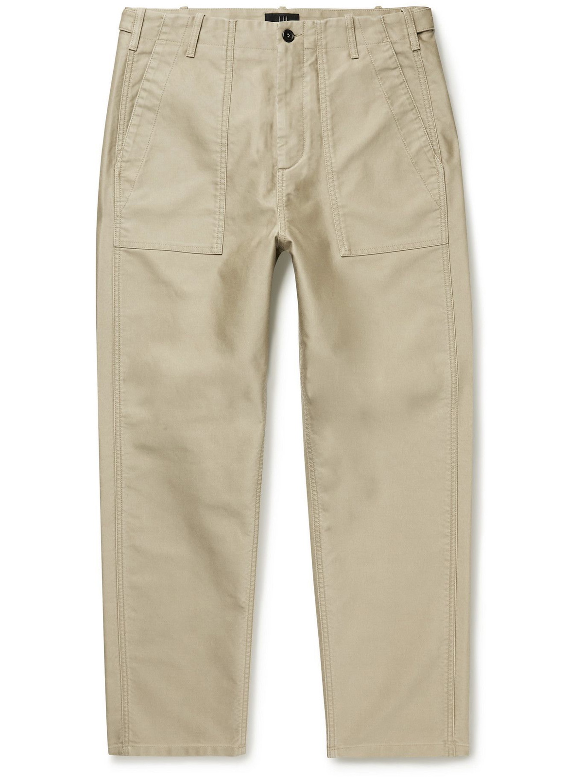 Dunhill - Cotton-Sateen Trousers - Neutrals Dunhill