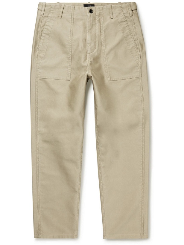 Photo: Dunhill - Cotton-Sateen Trousers - Neutrals