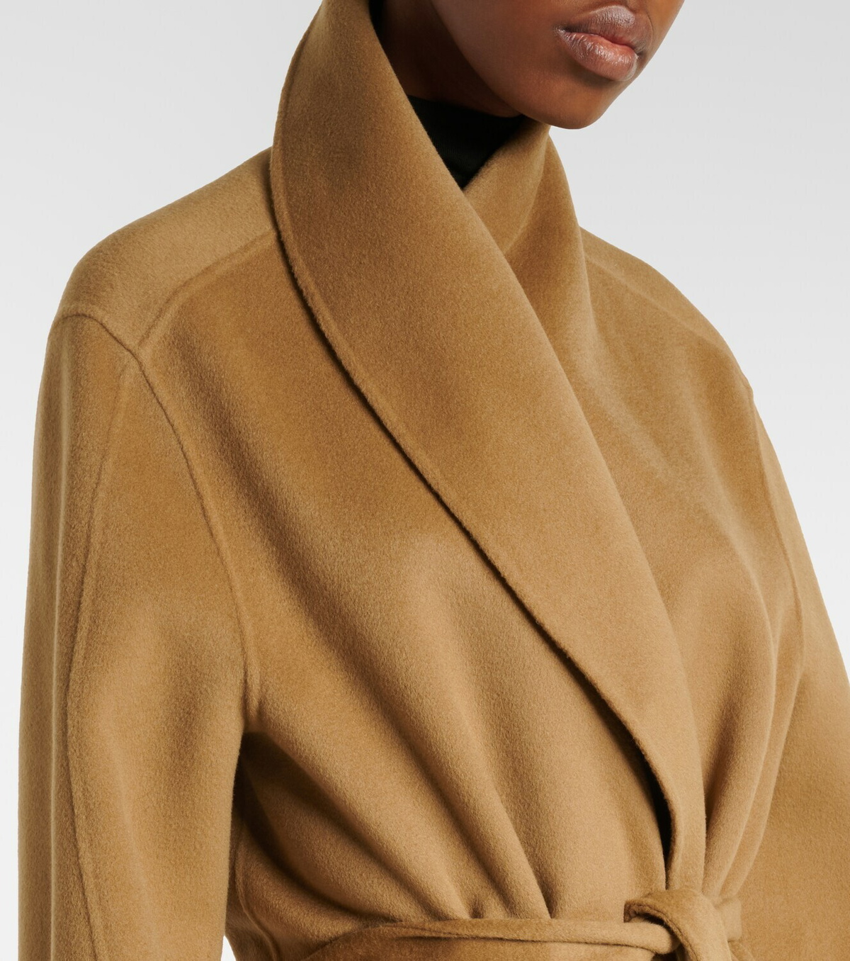 Róhe Scarf-detail wool and cashmere wrap coat