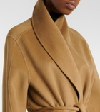 Róhe Scarf-detail wool and cashmere wrap coat