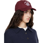 ANINE BING Burgundy Jeremy Collegiate Baseball Cap