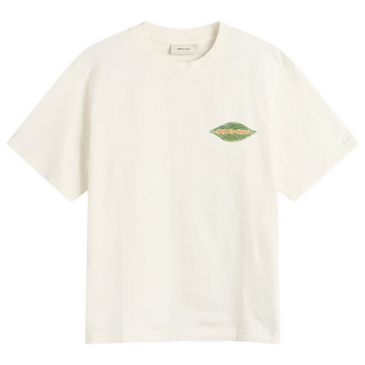 Bram's Fruit Men's Distressed Leaf T-Shirt in Off White