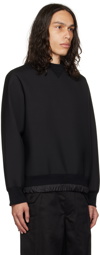 sacai Black Suiting Bonding Sweatshirt