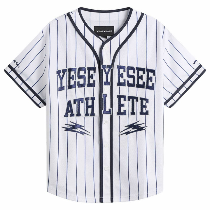 Photo: YESEYESEE Women's Y.E.S College Baseball Jersey in White