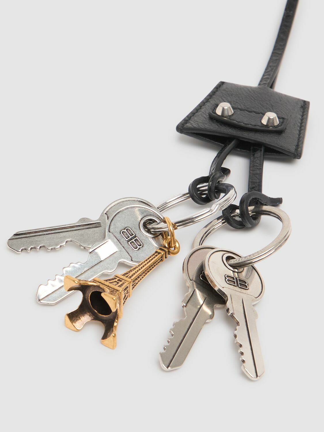 Balenciaga Everyday Key Ring in Black | FWRD