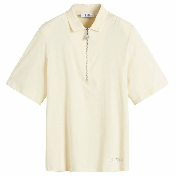 Photo: The Attico Women's Zip Front T-Shirt in Butter