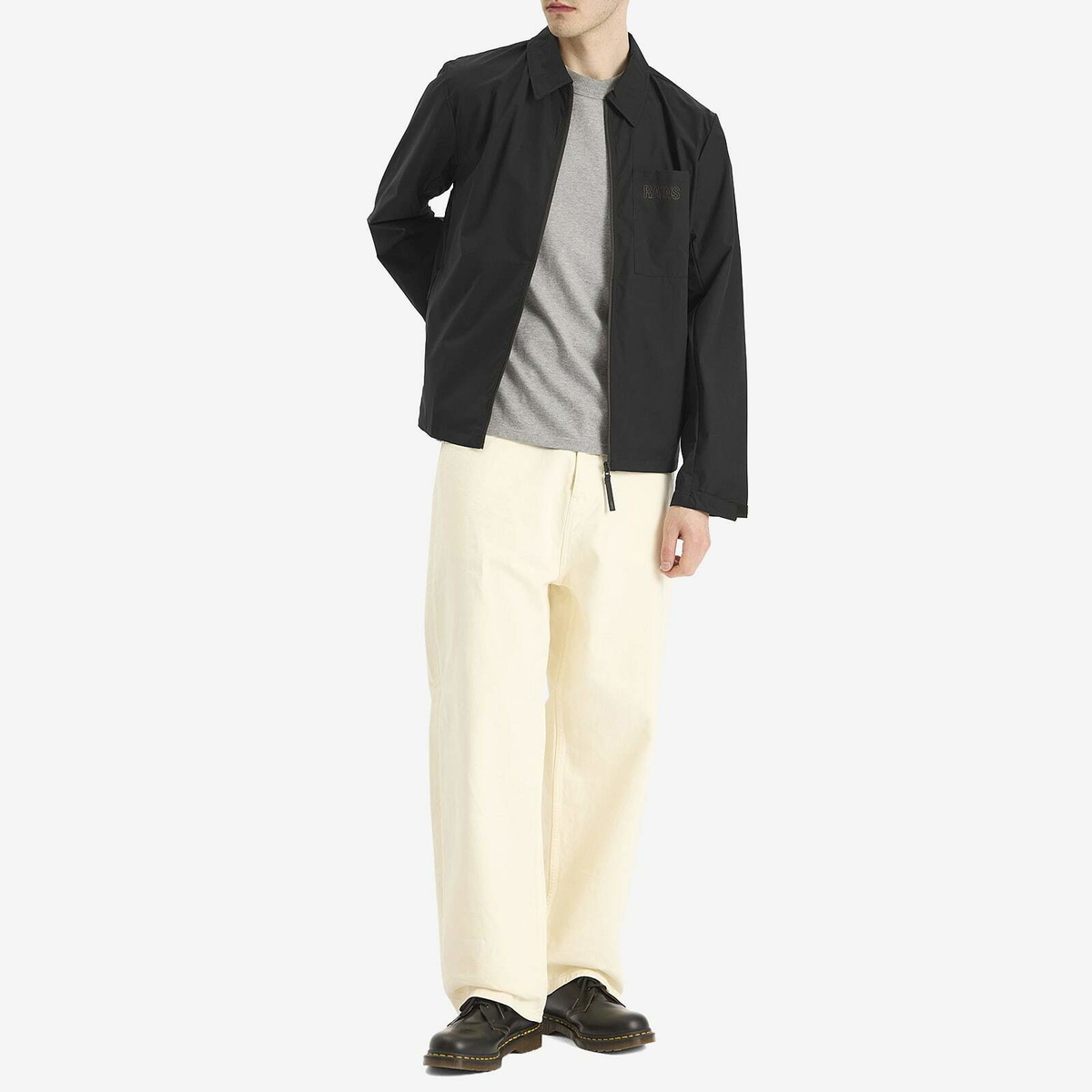 Rains Men's Mito Overshirt in Black