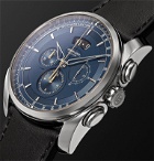 Parmigiani Fleurier - Tonda Metrographe 40mm Stainless Steel and Leather Watch, Ref. No. PFC274-0002500-XC1442 - Blue