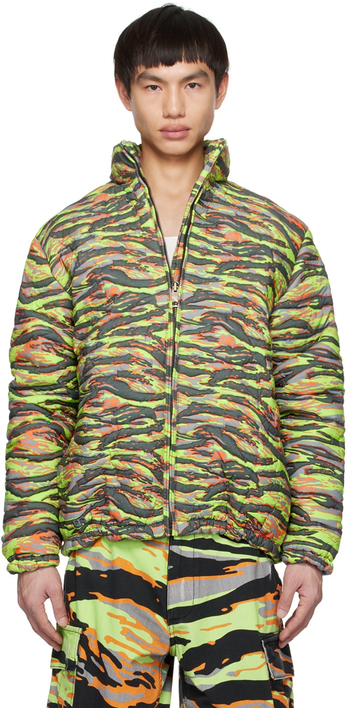 Photo: ERL Green Camo Down Jacket