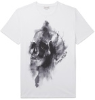 Alexander McQueen - Printed Cotton-Jersey T-Shirt - White