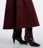 Altuzarra Varda suede maxi skirt